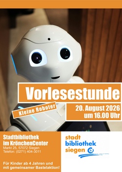 Kleine Roboter! - Vorlesestunde für Kinder ab 4 Jahren