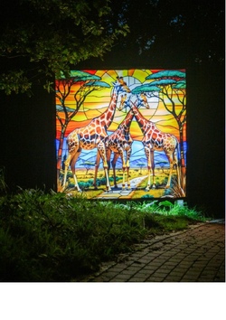 Fahrt zum "Lichterzauber" in den Tierpark nach Bell