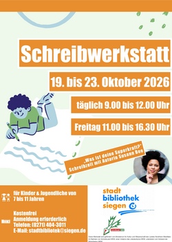 Schreibwerkstatt in den Herbstferien: "Was ist deine Superkraft?" Schreibzeit mit Susan Bee