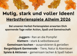 Mutig, stark und voller Ideen! Herbstferienspiele in Alheim