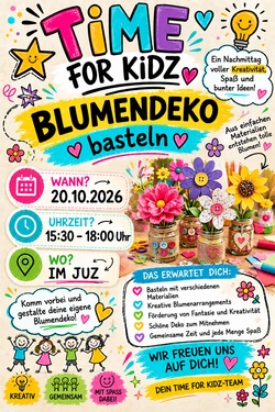 Wir basteln Blumen Deko