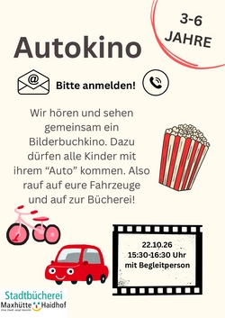 Stadtbücherei: Autokino
