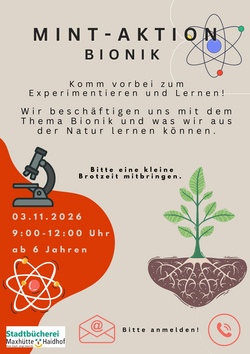 Stadtbücherei: MINT-Aktion Bionik
