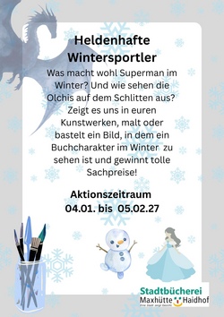 Stadtbücherei: Heldenhafte Wintersportler