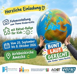 Kinderrechte Ausstellung in der Airlebniskirche in Amecke