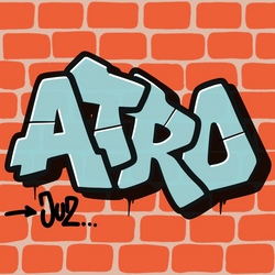 Dein Graffiti auf Leinwand