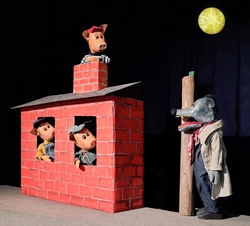 Figurentheater GINGGANZ präsentiert: "Die drei Schweinchen und der Wolf"