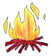 Fackelwanderung mit Lagerfeuer