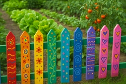 FAMILIENAKTION: Bunte Zaunlatten gestalten