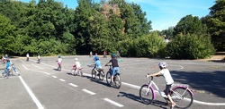 Bei der Polizei mit Spiel und Spa&szlig; rund ums Fahrrad