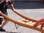 Gockeltanz und Schubkarrenrennen