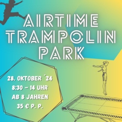 Fahrt in den Airtime Trampolinpark