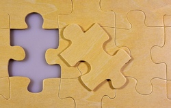 Holzpuzzle bemalen