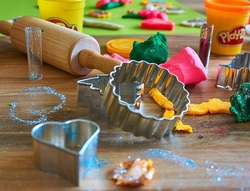 Kreativ mit selbstgemachter Knete