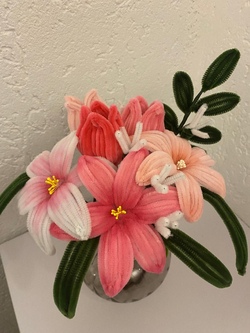 Blumenstrau&szlig; aus Pfeifenputzern