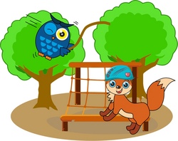 Wie ein Tarzan zwischen den B&auml;umen