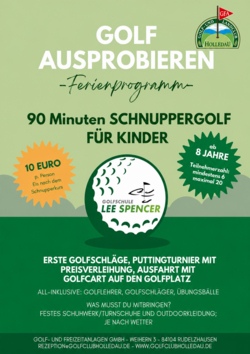 Golf ausprobieren am Golfplatz Holledau