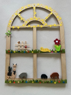 Oster Holzfensterbild