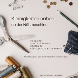 Kleinigkeiten n&auml;hen an der N&auml;hmaschine
