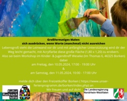 Gro&szlig;formatiges Malen