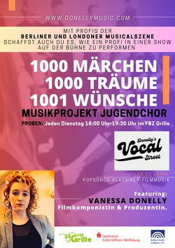 Musikprojekt- Jugendchor mit Vanessa Donelly- Jeden Dienstag!
