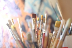 Selbstportr&auml;t &ndash; gemalt auf Leinwand
