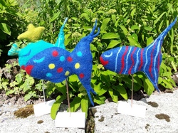 Fische filzen im H&uuml;hnerstall 