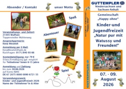 Kinder  -und Jugendfreizeit &bdquo;Natur pur mit Watussy und Freunden!&ldquo;