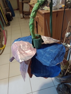 Wir basteln eine große bunte Papierblume (Lampenschirm) basteln - ABGESAGT