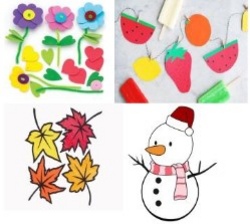 Jahreszeiten-Basteln