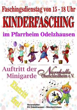 Kinderfasching des SV Odelzhausen - Stocksch&uuml;tzen im Pfarrheim