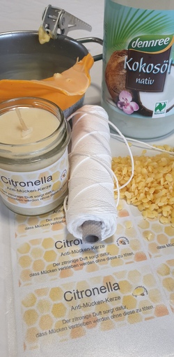 Wir vertreiben Mücken! - Citronella-Kerzen selber herstellen