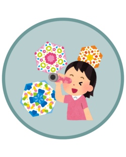 Kaleidoskop selbst basteln