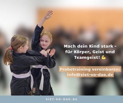 Kampfsport-Action und Selbstverteidigung Viet Vo Dao für Kids