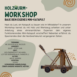 Holzwurm-Workshop: Baue dein eigenes Mini-Katapult 
