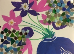 Glas- oder Fliesenbild mit Perlen oder Mosaik verzieren