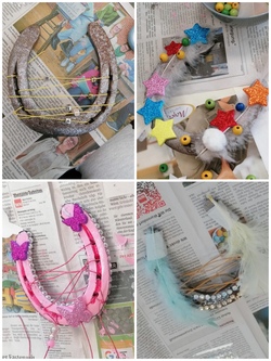 Traumfänger aus Hufeisen basteln