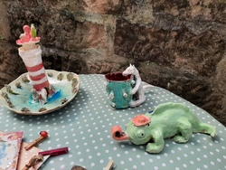 T&ouml;pfern in Sandra&acute;s Ton und Pinsel Reich