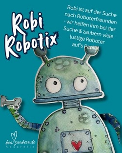BeaZaubernde Aquarelle: Robotix