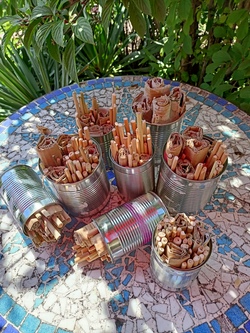 Wir bauen ein Insektenhotel