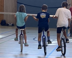 Wir lernen Einradfahren