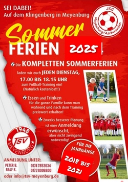 Sommerferien Bambini Fußballtraining Jahrgang 2018-2021