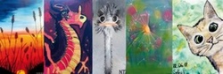 Malen auf Leinwand mit Acrylfarben