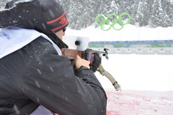 Biathlonschie&szlig;en mit Lichtgewehr