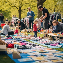 Kinderflohmarkt beim Gr&ouml;mitzer Gewerbefest