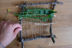 Webrahmen aus Naturmaterial