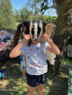 Reviergang durch den Wald 