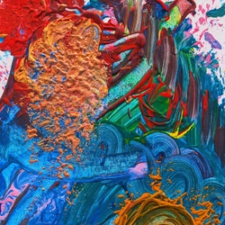Kinderwerkstatt Leinwand/ Acryl