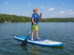 Wasserhelden auf dem Board 