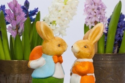 Osterfiguren aus Gips + Mittagessen